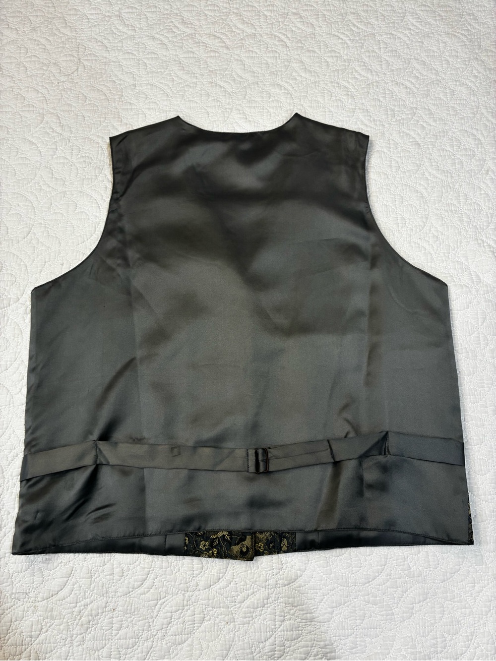 Scully Rangewear Bisbee Floral Brocade Tapestry Vest Western L Blue Gold NWT - Picture 2 of 9